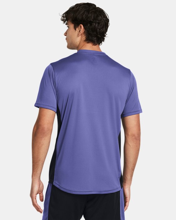 Camiseta de manga corta de entrenamiento UA Challenger para hombre, Purple, pdpMainDesktop image number 1